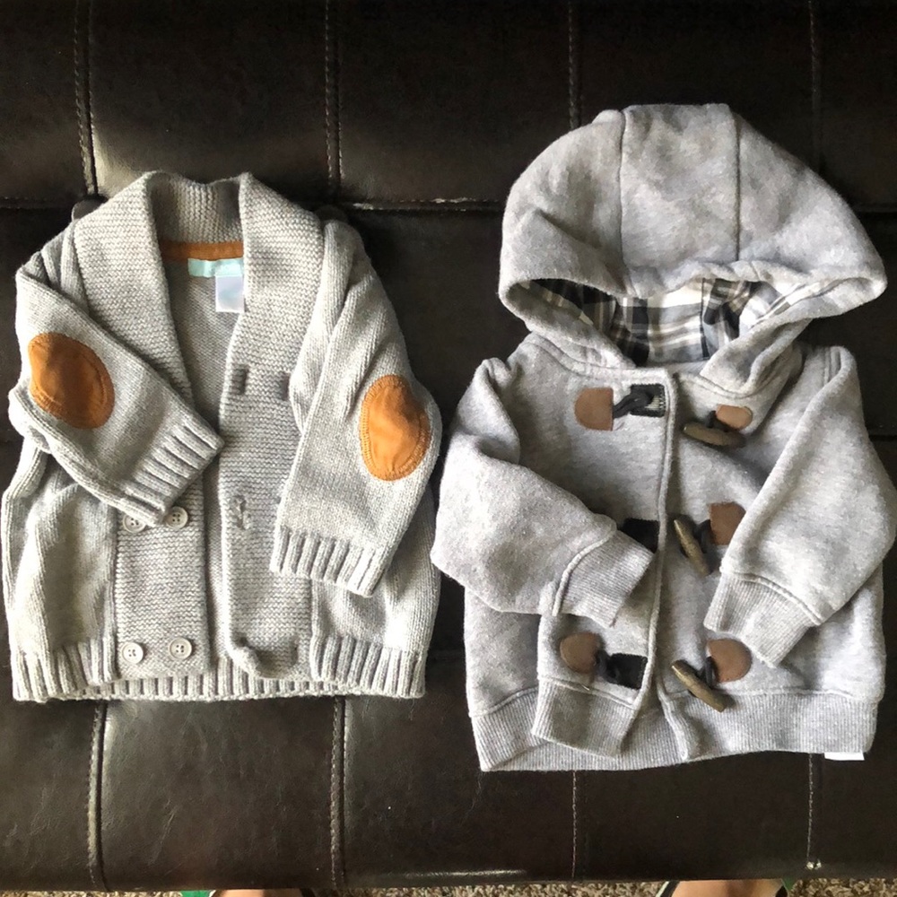 Baby coat and cardigan